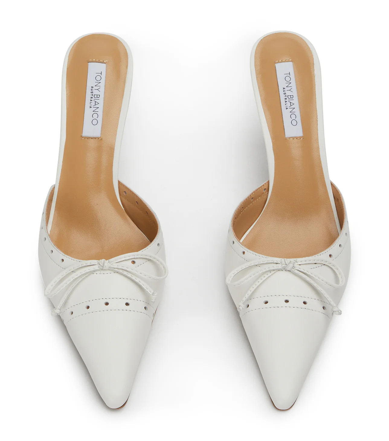 Scooter White Nappa Heels | Tony Bianco US