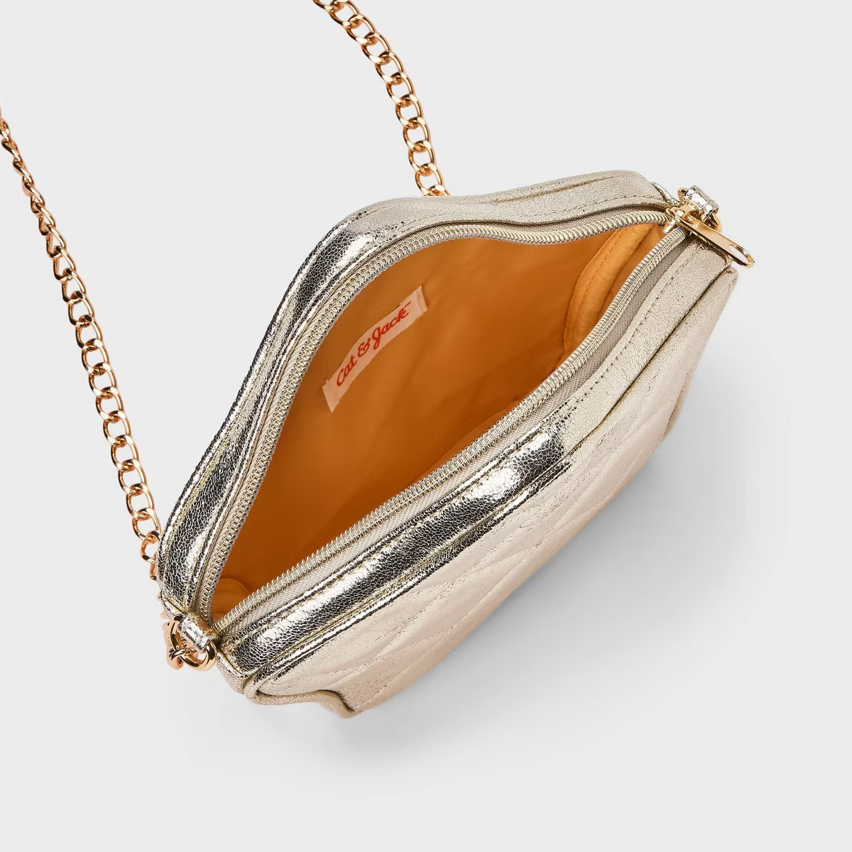 Girls' Metallic Star Crossbody Bag - Cat & Jack™ Gold | Target