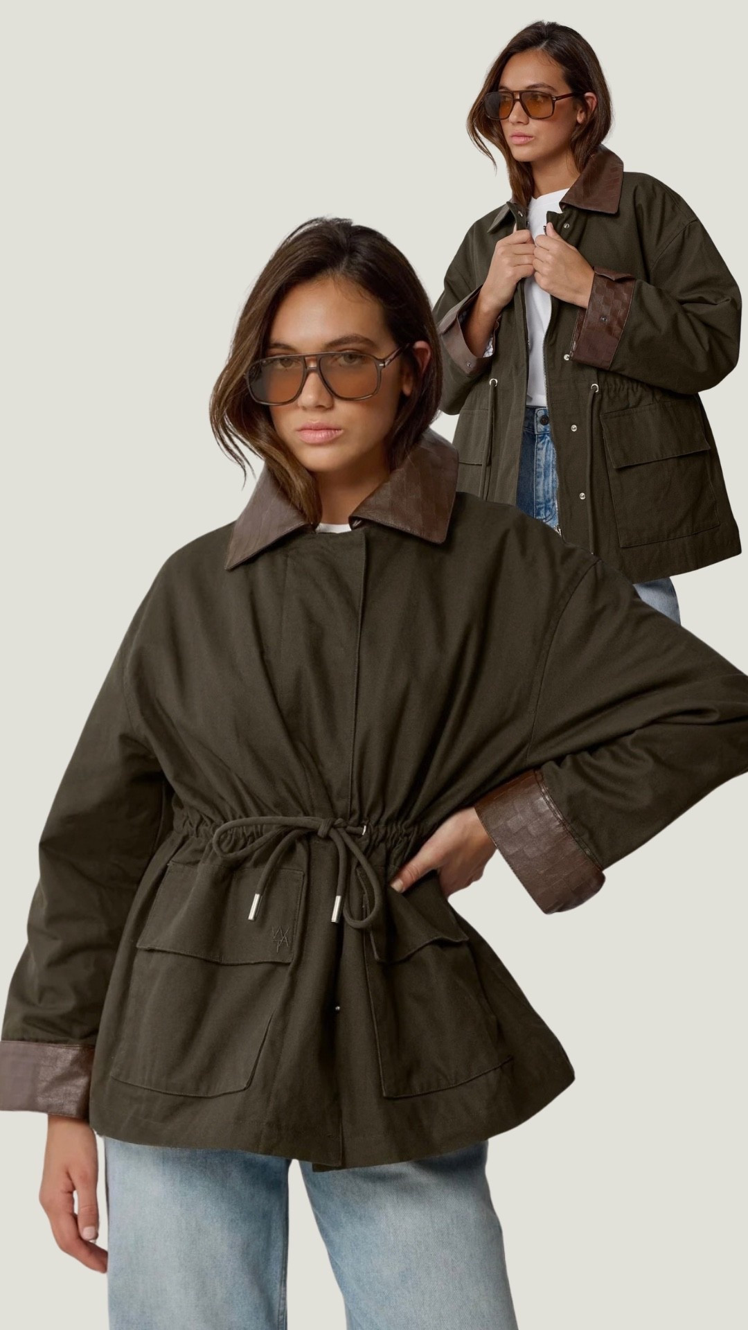 Gorgeous nipped in waist barn jacket
