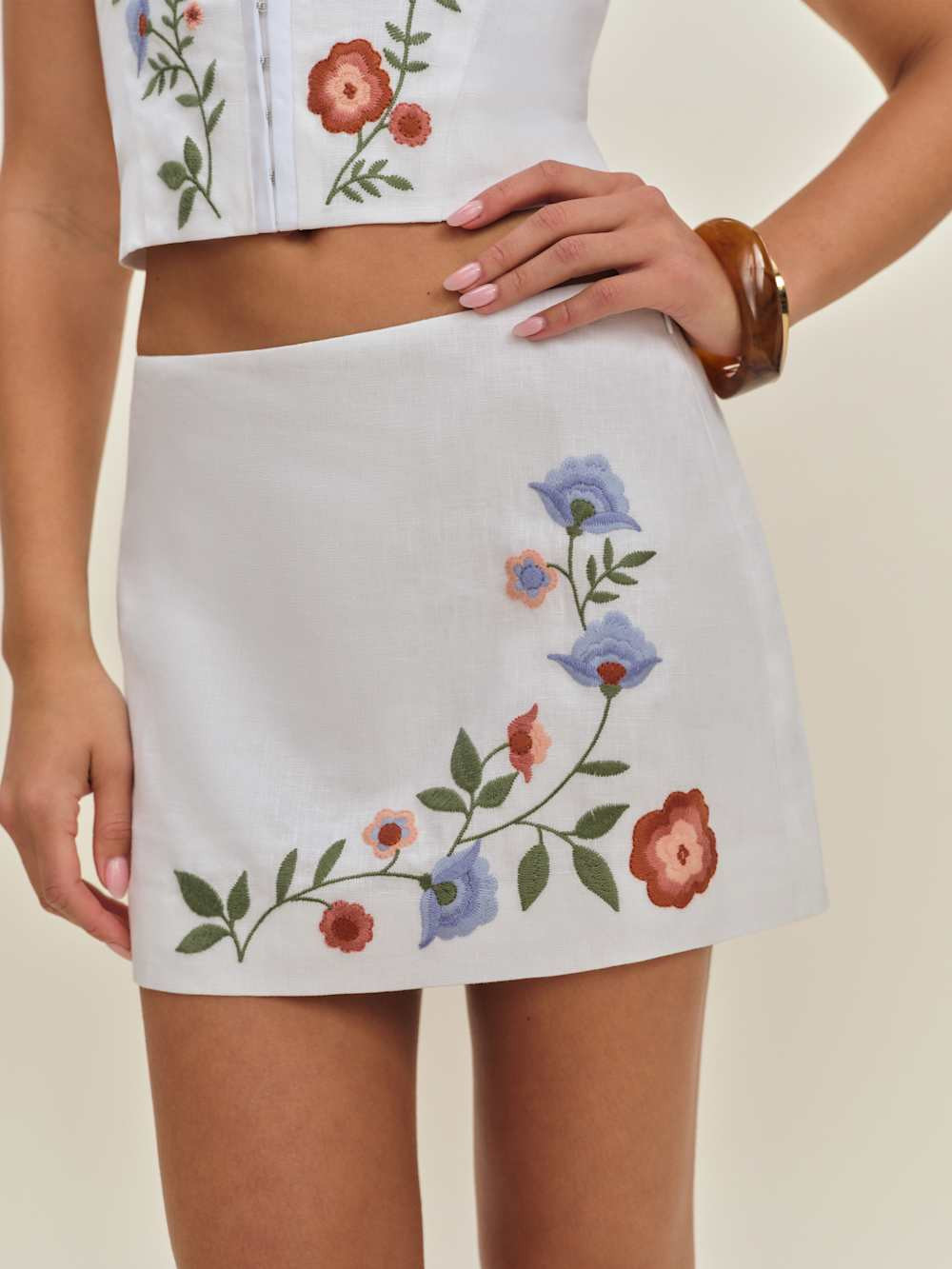 Ren Linen Skirt | Reformation (Global)