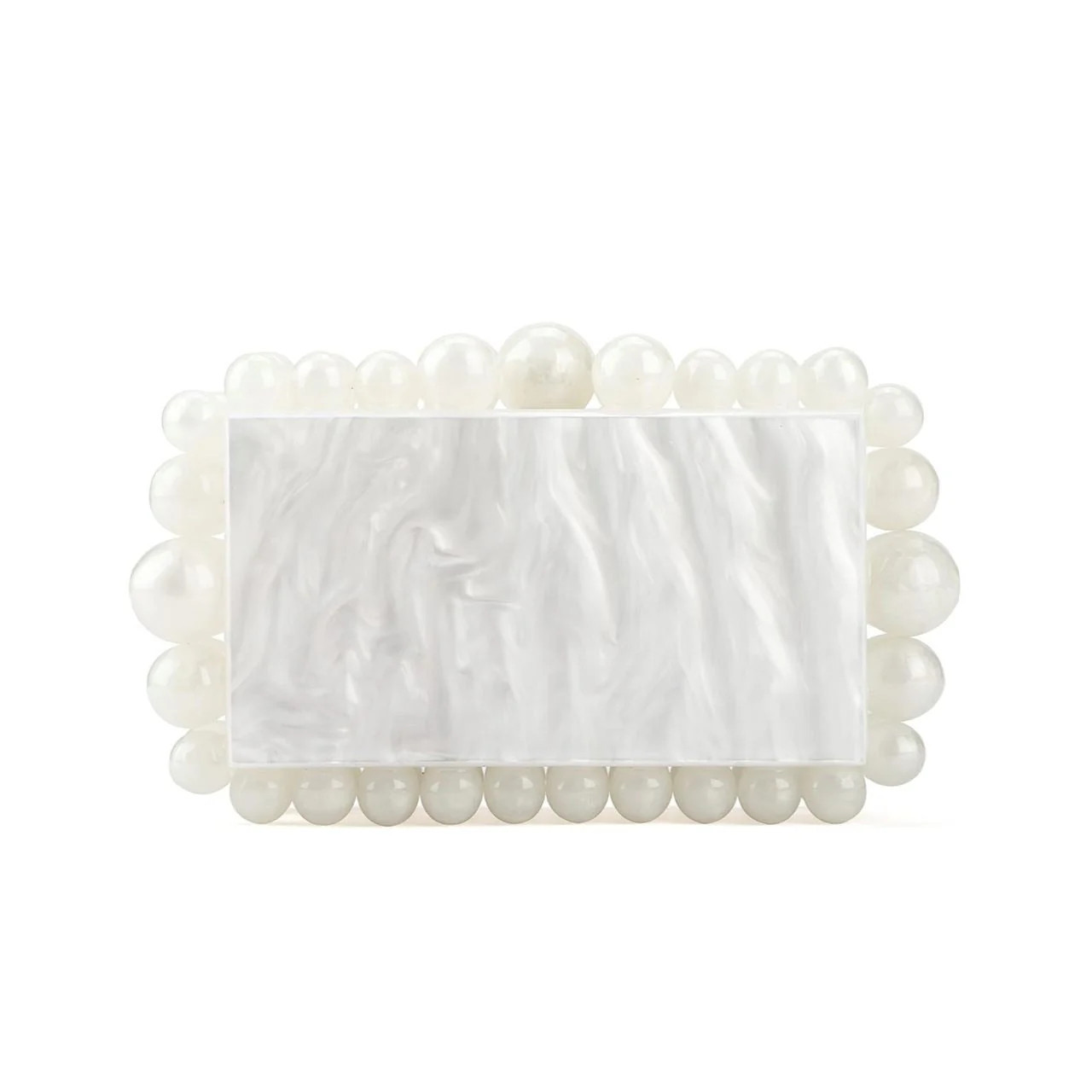 Daphne Clutch - Pearl White | BuddyLove
