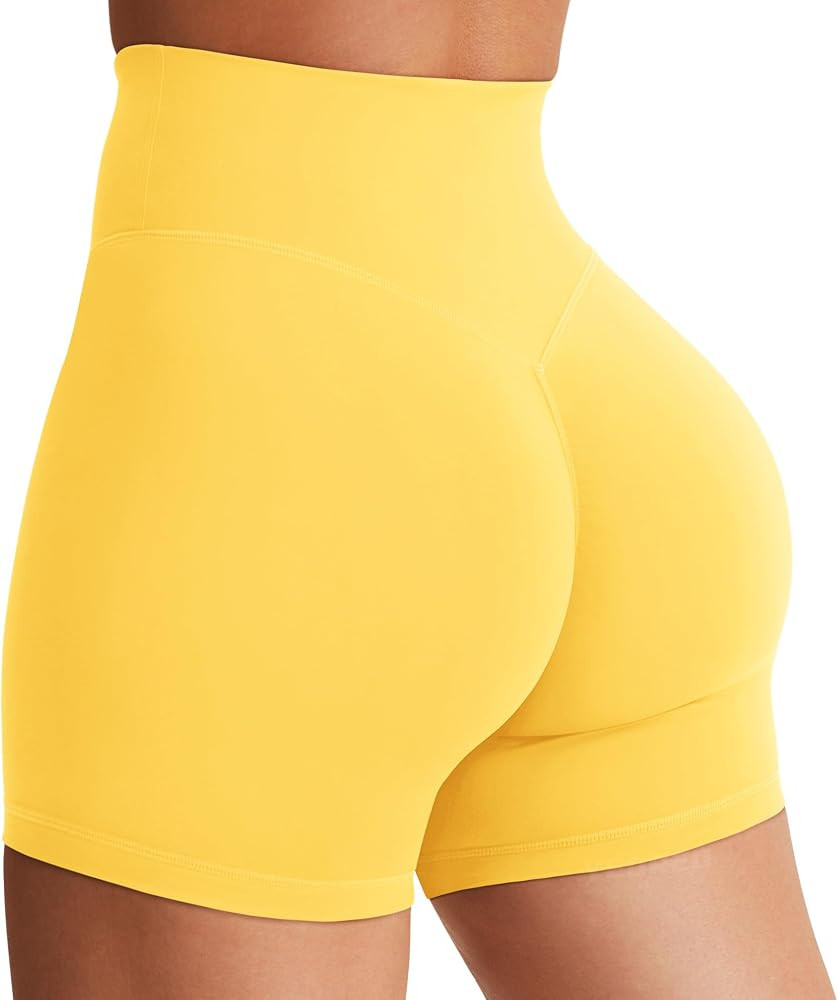 YEOREO SoftHue Women's Biker Shorts Workout Hidden Scrunch Gym Shorts | Amazon (US)