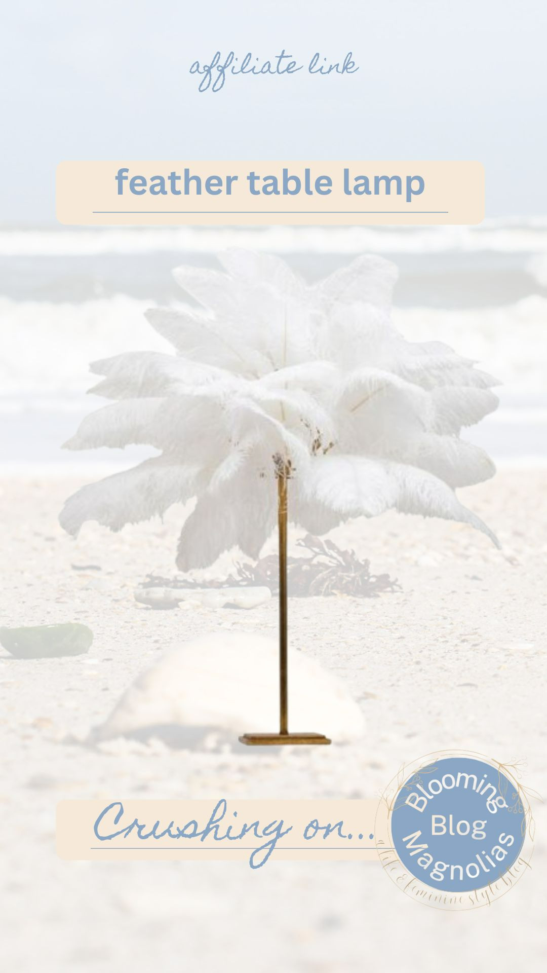 This feather table lamp is a showstopper! A gift idea for mom? 

 