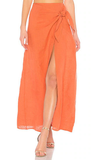 LPA Skirt 529 in Rust | Revolve Clothing (Global)