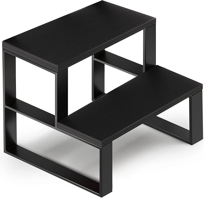 Wooden Step Stools for Adults Kids Steping Stool for Kitchen High Bed Hold Up to 500lb (Self-Asse... | Amazon (US)