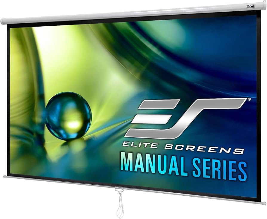 Elite Screens Manual Series, 135-INCH 16:9, Pull Down Manual Projector Screen with AUTO LOCK, Mov... | Amazon (US)