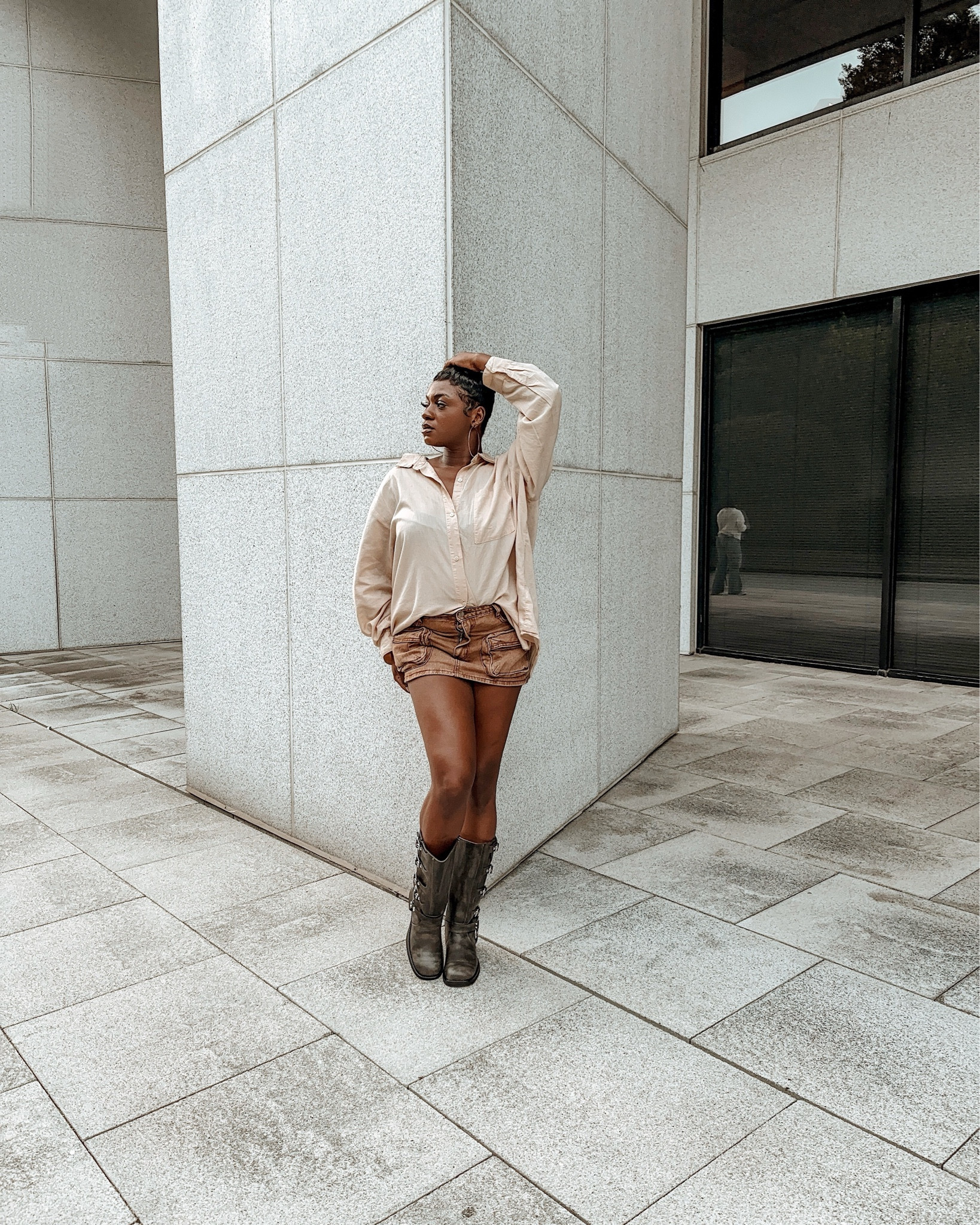 Mini skirts and knee high moto boots kind of day especially when the weather don’t know if it want to be hot or cold 

#LTKShoeCrush #LTKStyleTip #LTKSeasonal