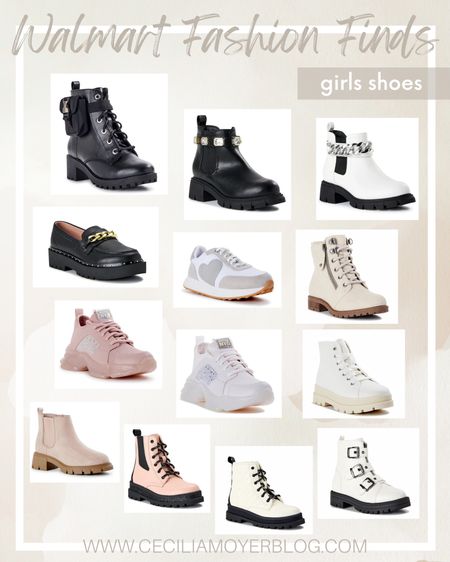 Girls fashion boots and sneakers at Walmart!  #walmartfashion #girlsfashion #kidsfashion 

#LTKunder50 #LTKkids #LTKshoecrush