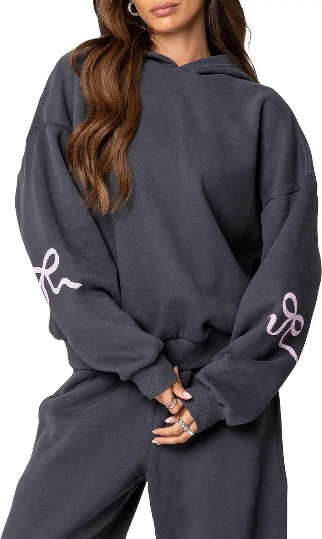 Bonney Bow Oversize Hoodie | Nordstrom
