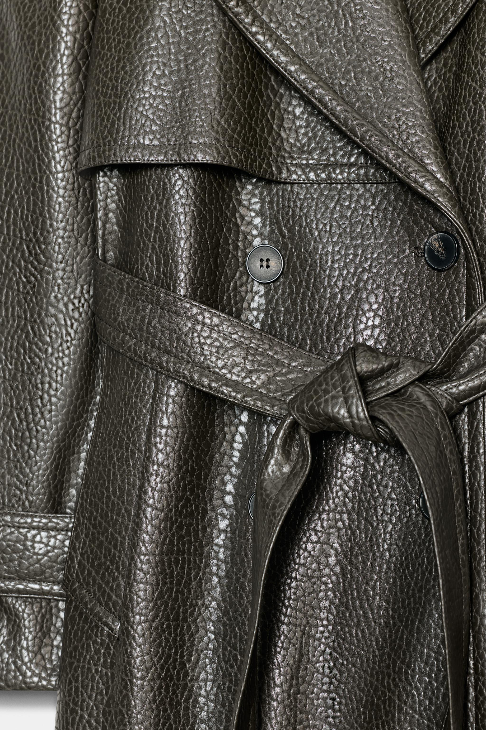 FAUX LEATHER COAT | Zara US