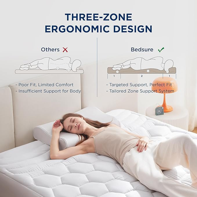 Bedsure Twin XL Mattress Pad - Soft Mattress Topper for College Dorm Room Essentials, Extra Long ... | Amazon (US)