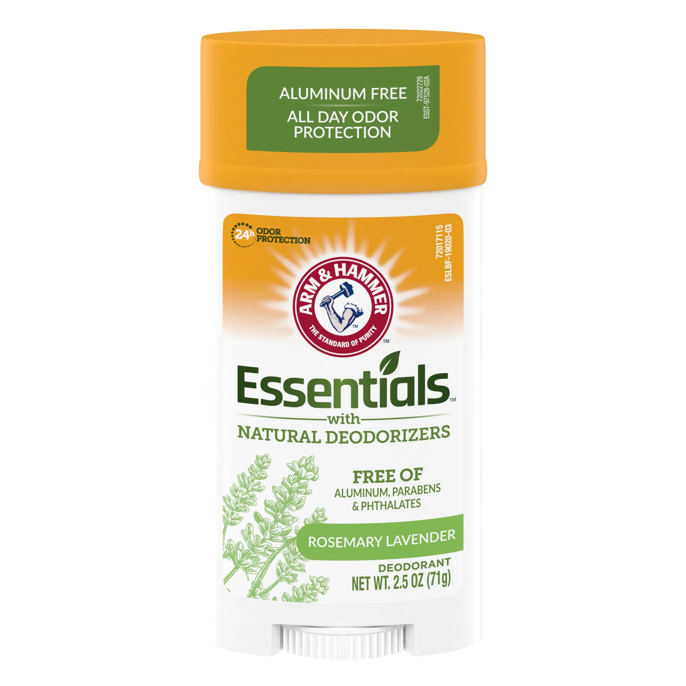 ARM & HAMMER Essentials Deodorant, Fresh Rosemary Lavender, Made with Natural Deodorizers, 2.5 oz... | Walmart (US)