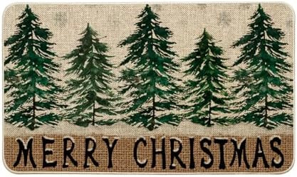 Artoid Mode Xmas Tree Merry Christmas Doormat, Winter Home Decor Low-Profile Switch Rug Door Mat ... | Amazon (US)