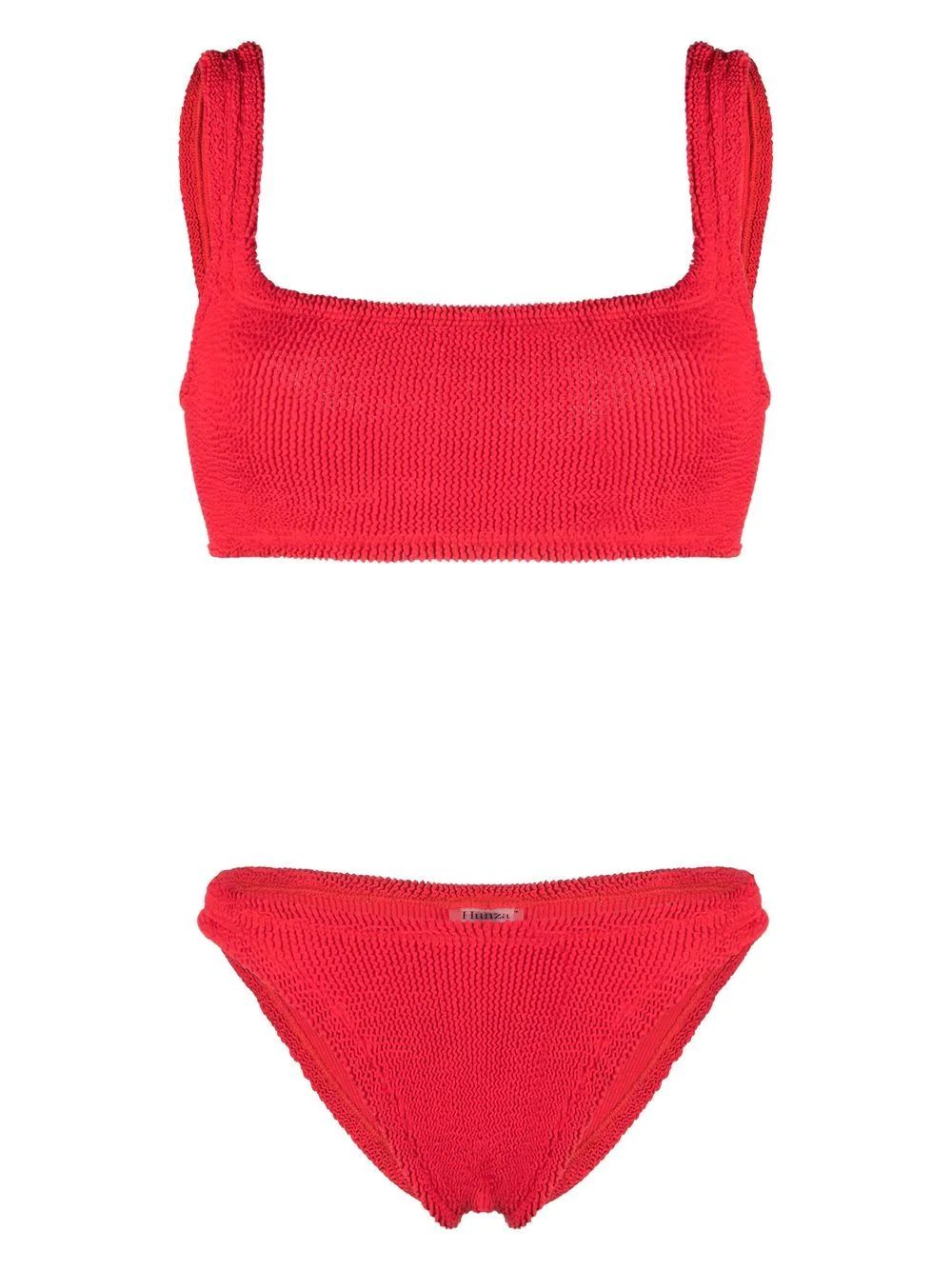 Xandra crinkled-effect bikini set | Farfetch Global