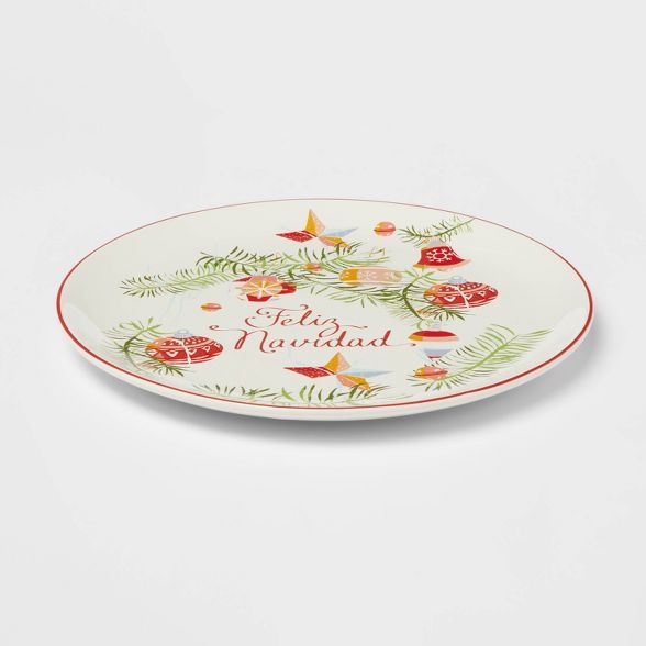 14" Stoneware Feliz Navidad Serving Platter - Threshold™ | Target
