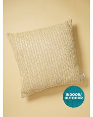 22x22 Indoor Outdoor Faux Straw Pillow | HomeGoods