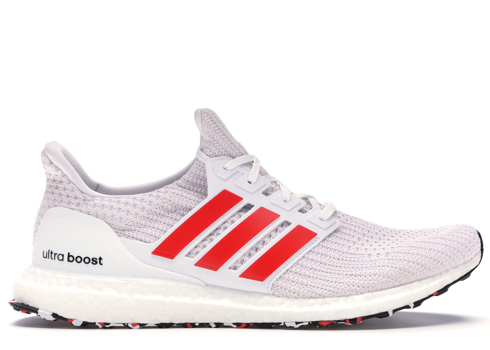 Men's Adidas Ultra Boost 4.0 Sneakers in Cloud White/Active Red/Chalk White | StockX