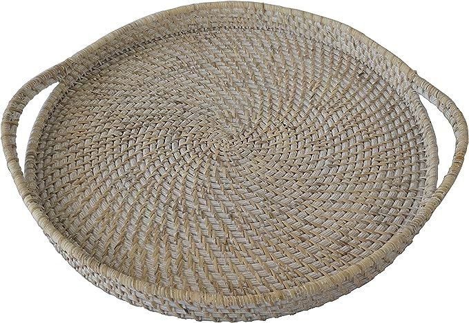 Wicker Serving Trays and Platters with Handles | Handcrafted Breakfast, Food, Dish, Coffee, Bread... | Amazon (US)