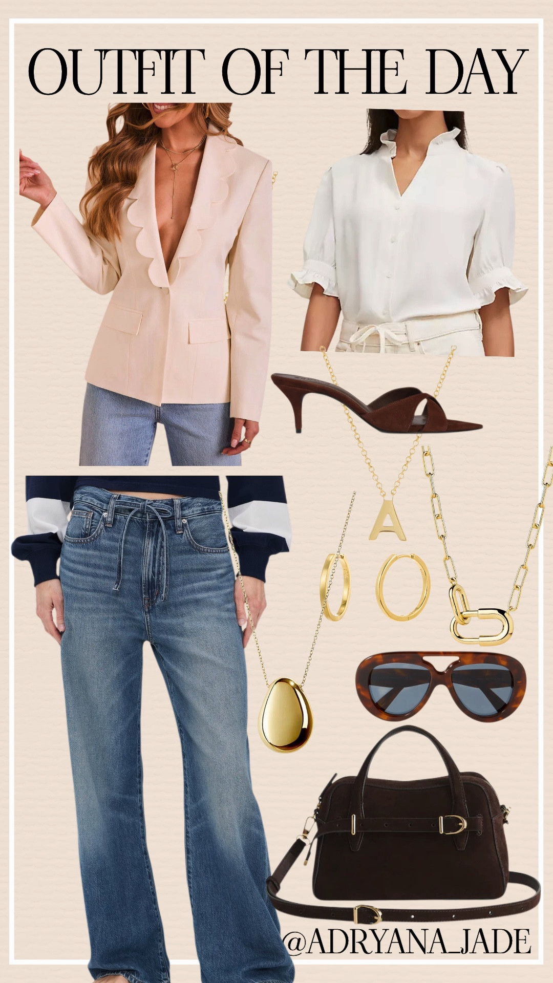 Don’t know what to wear? 

If you’re in your 40s or 50s and getting dressed feels harder than it used to… this simple formula works every time:

• A great pair of jeans
• A blouse or top in a solid color
• A blazer in a similar tone to blouse/top
• Shoes + handbag that match (same color + material = instant polish)
• And don’t forget the accessories — think of it as the seasoning that pulls everything together!

That’s it. Effortless, put-together, and ready for whatever the day brings.

👉 Save this for your next outfit + shop the full look in LTK
👉 Follow for more easy style ideas for 40+

#over50fashion #styleover50 #over50style #over50andfabulous #fashionover50