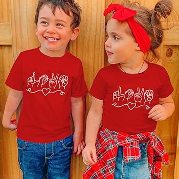 Toddler Valentine's Day Shirts Boys Girls Cute Love Heart Graphic T-Shirt Casual Short Sleeve Tee... | Amazon (US)