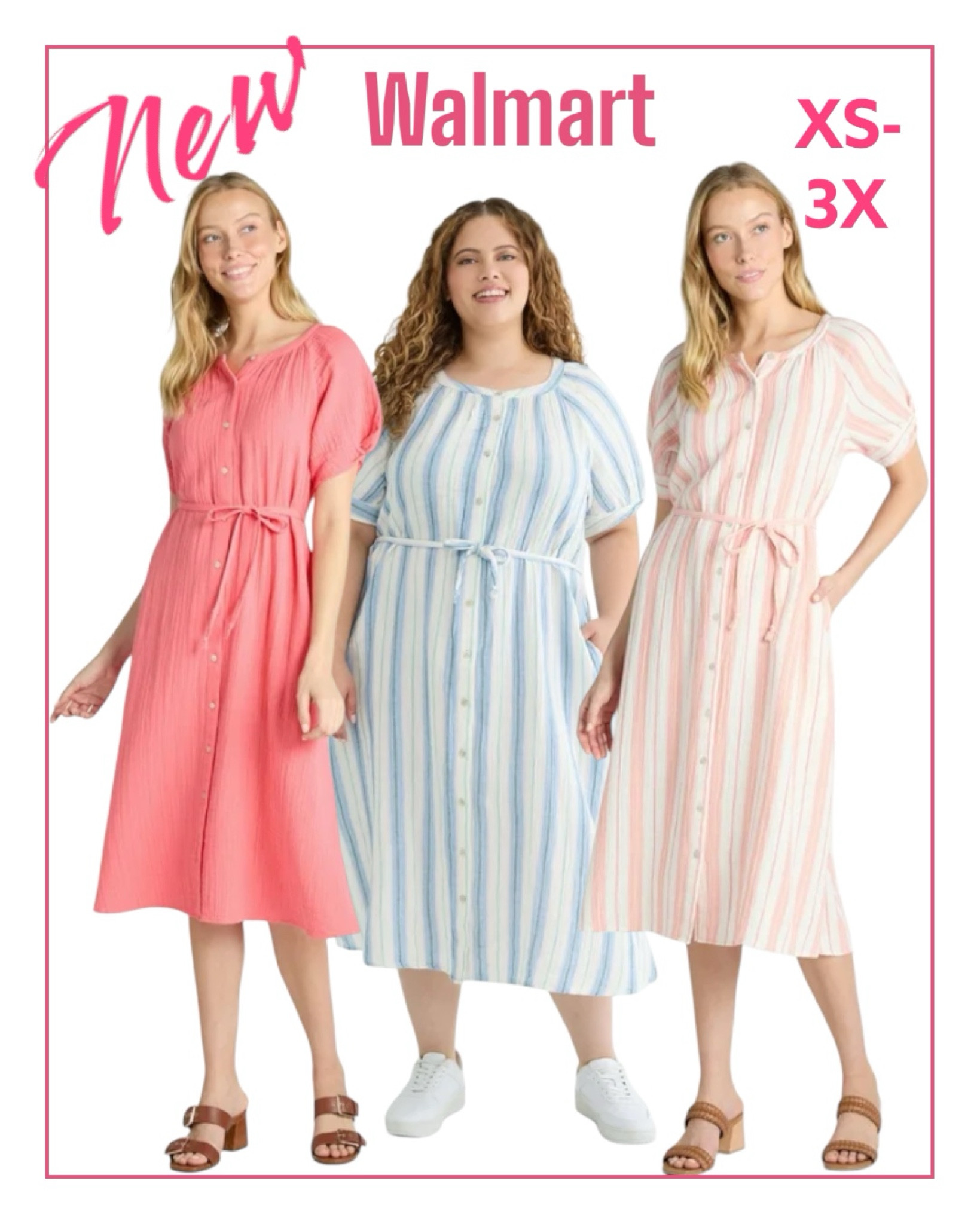 New arrivals @walmart
Cute dresses. XS to 3X. Under $20. 
#dress
#walmartfashion

#LTKfindsunder50