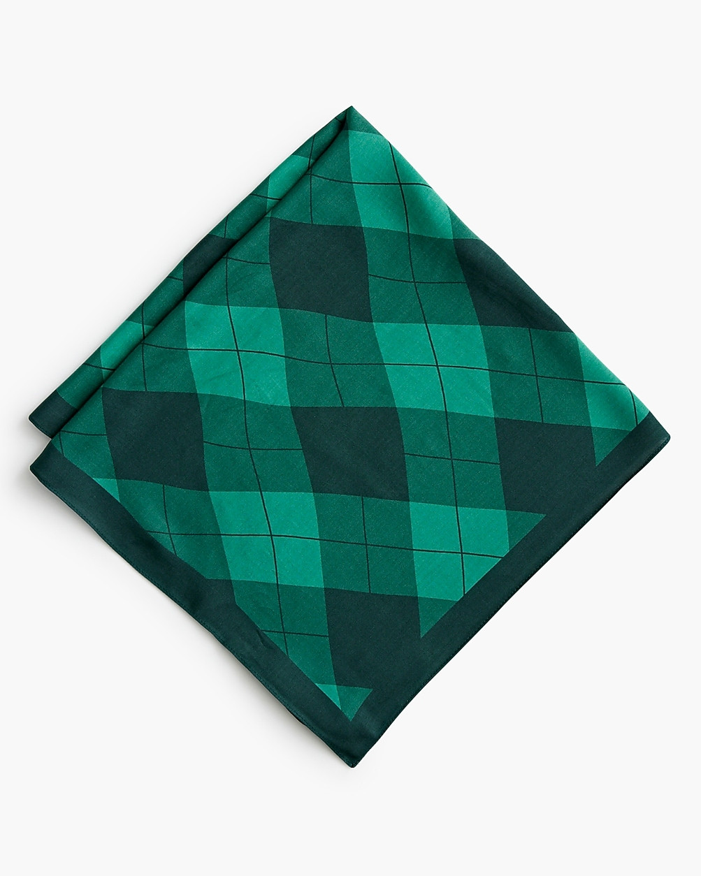 Silky plaid-print scarf | J.Crew Factory