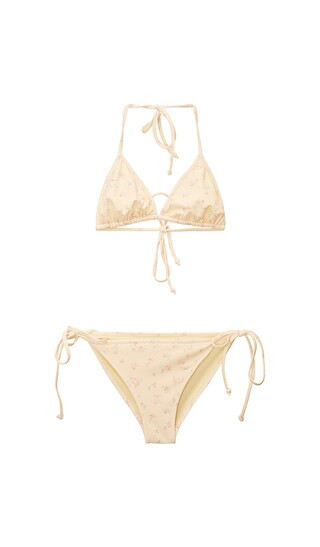 LoveShackFancy Tween Dannie Bikini in Lemon. - size S | Revolve Clothing (Global)