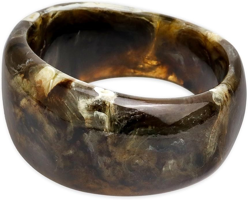 Chunky Resin Wide Bangle Bracelets for Women, Trendy Statement Minimalist Acrylic Bracelet Prom H... | Amazon (US)
