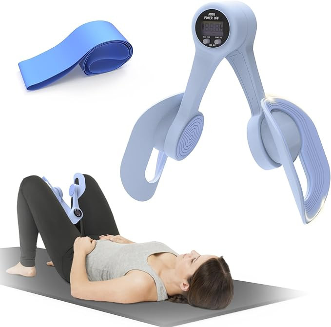 Thigh Trainer, 360°Adjustable Pelvic Floor Muscle Trainer with LED Display, Inner Thigh Exercise... | Amazon (US)