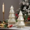 Better Homes & Gardens 12‘’  Decorative Tabletop Christmas Tree in Mercury Ribbed White Glass... | Walmart (US)