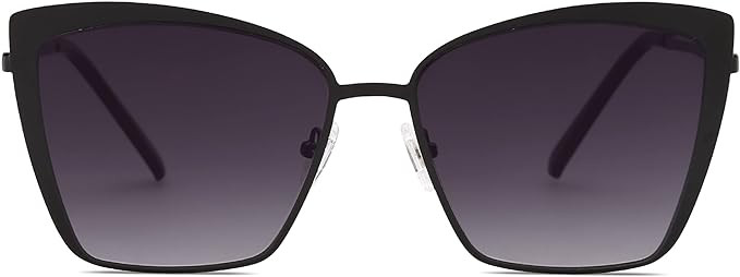 SOJOS Cateye Sunglasses for Women Fashion Mirrored Lens Metal Frame SJ1086 | Amazon (US)