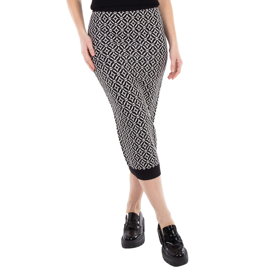 Michael Kors Logo Jacquard Stretch Knit Pencil Skirt, Size X-Small | Jomashop.com & JomaDeals.com