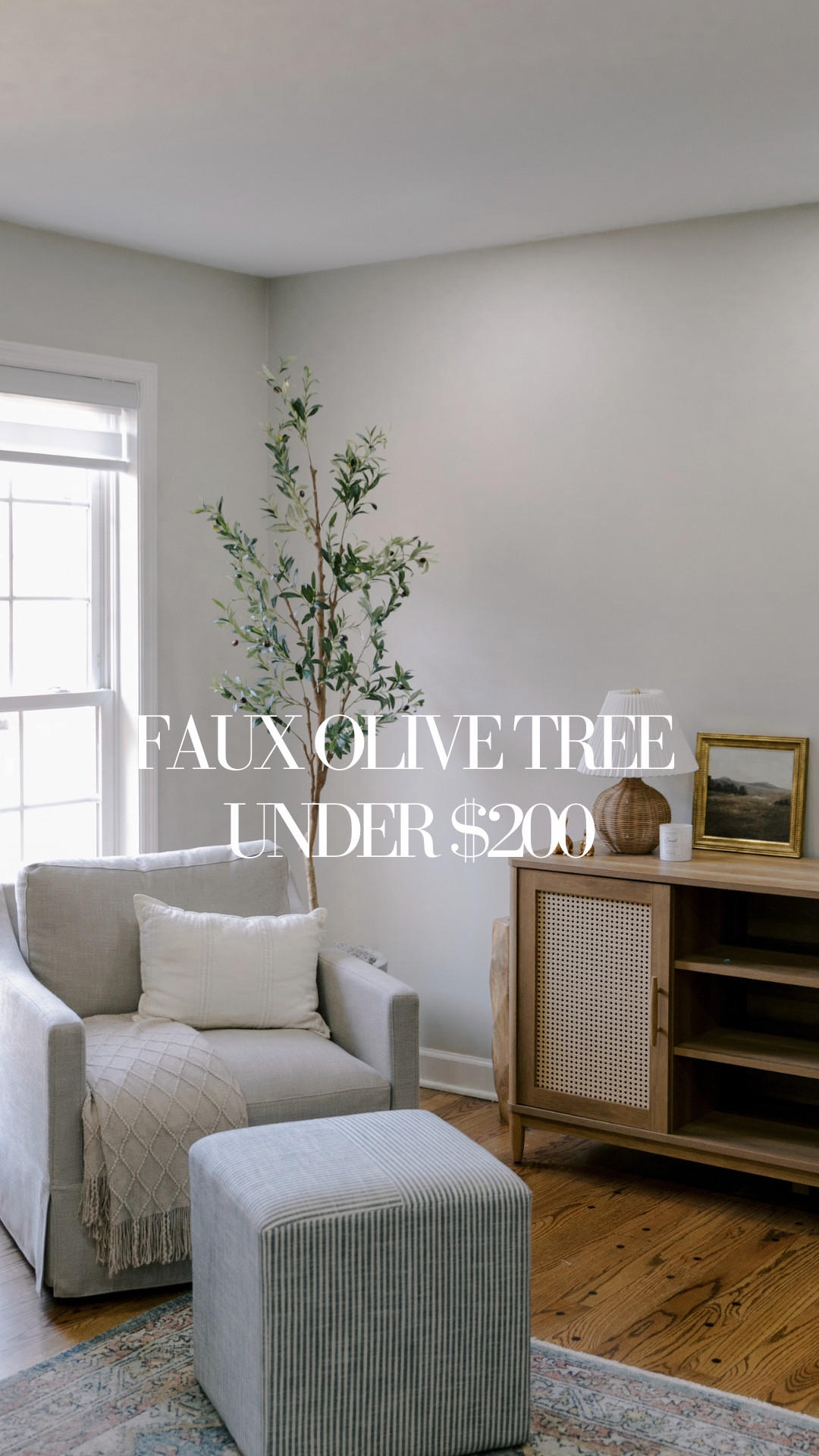 If you’re looking for a faux olive tree to add to a room in your home, this faux olive tree is amazing! The quality is excellent and looks very real. It comes in several different height options. This is the 6ft option. I added cardboard in the planter to give it more height, stuffed the planter with trash bags and topped it off with faux moss. The tree, planter and moss all together is under $200! 

#LTKhome