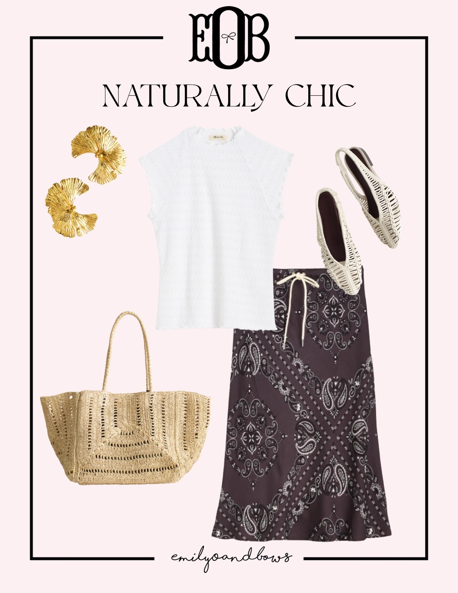 Naturally chic! Love this category of looks for spring and transitioning into summer!