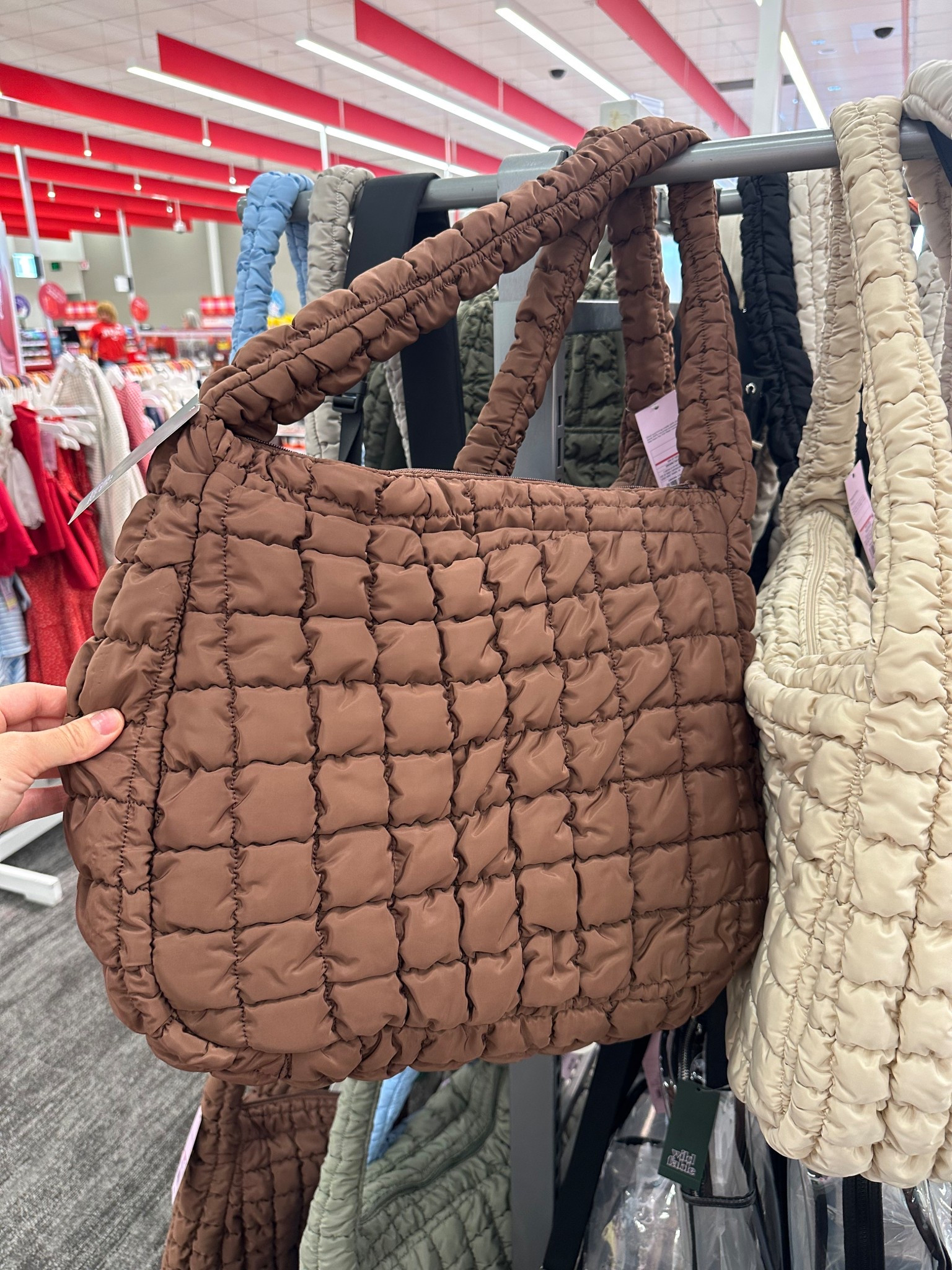 New colors spotted in the Wild Fable look for less puffer tote! The brown is SO cute!

#LTKFindsUnder50 #LTKItBag