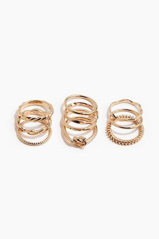 H & M - 10er-Pack Ringe - Goldfarben | H&M (DE, AT, CH, NL, FI)