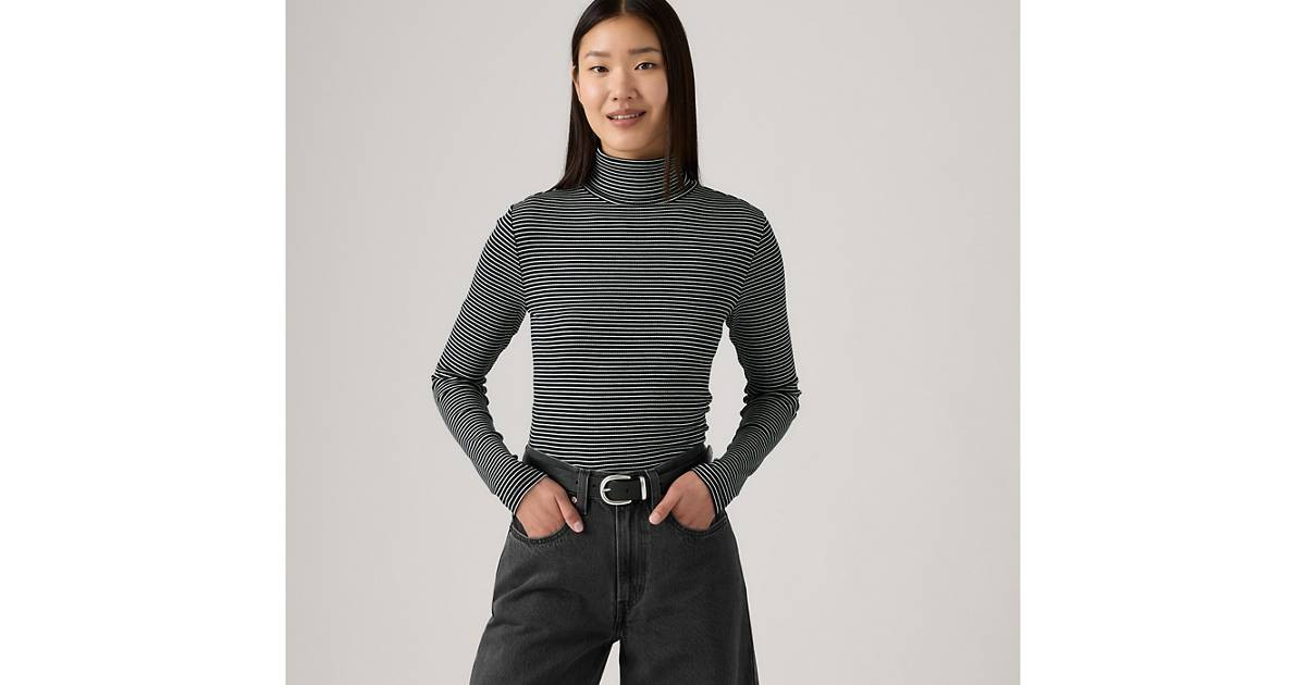 Dreamy Turtleneck Top - Black | Levi's® US | Levi's US