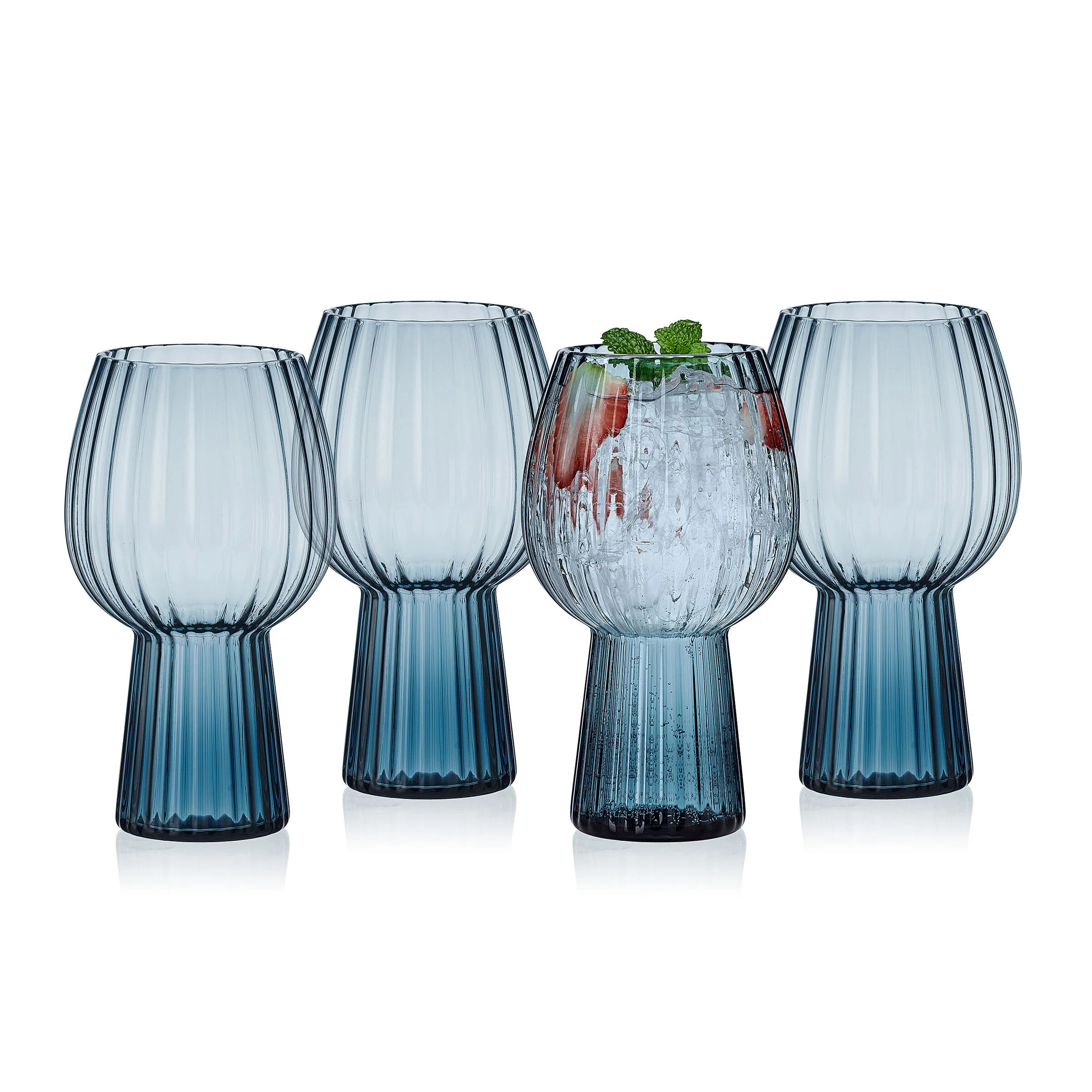 Mikasa Phoebe Optic Goblet Beer Glasses, Set Of 4, 19 Ounce & Reviews | Wayfair | Wayfair North America