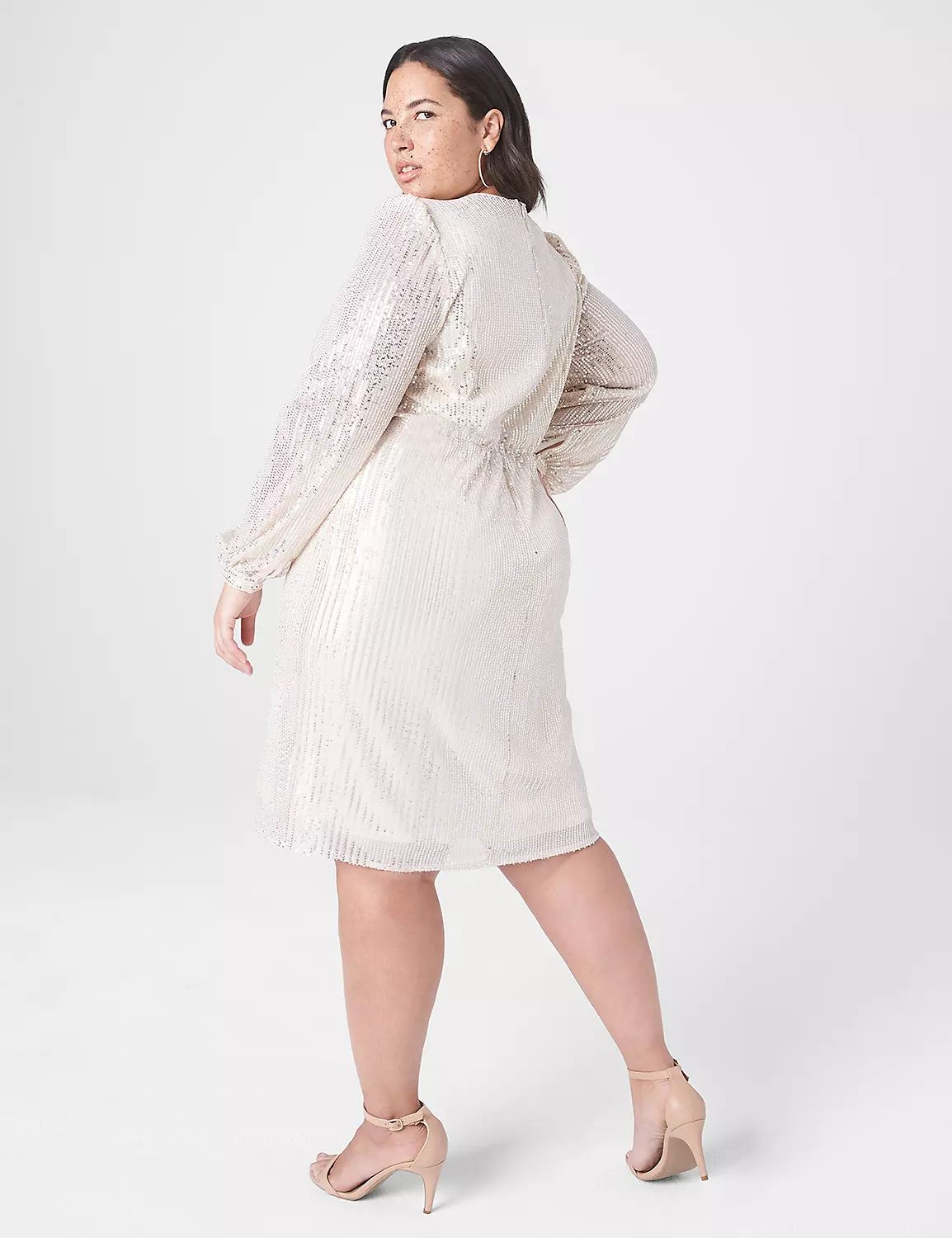Pleated Waist Sequin Dress | LaneBryant | Lane Bryant (US)