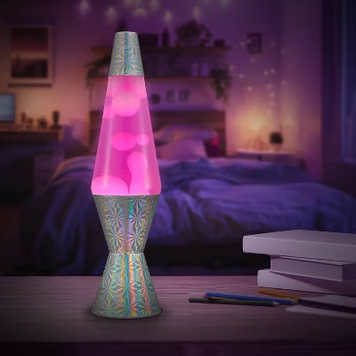 LAVA 14.5" Pinwheel Holographic Foil Novelty Table Lamp | Target