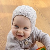 Hand Knit Baby Bonnet, Knitted Girl Bonnet | Etsy (US)