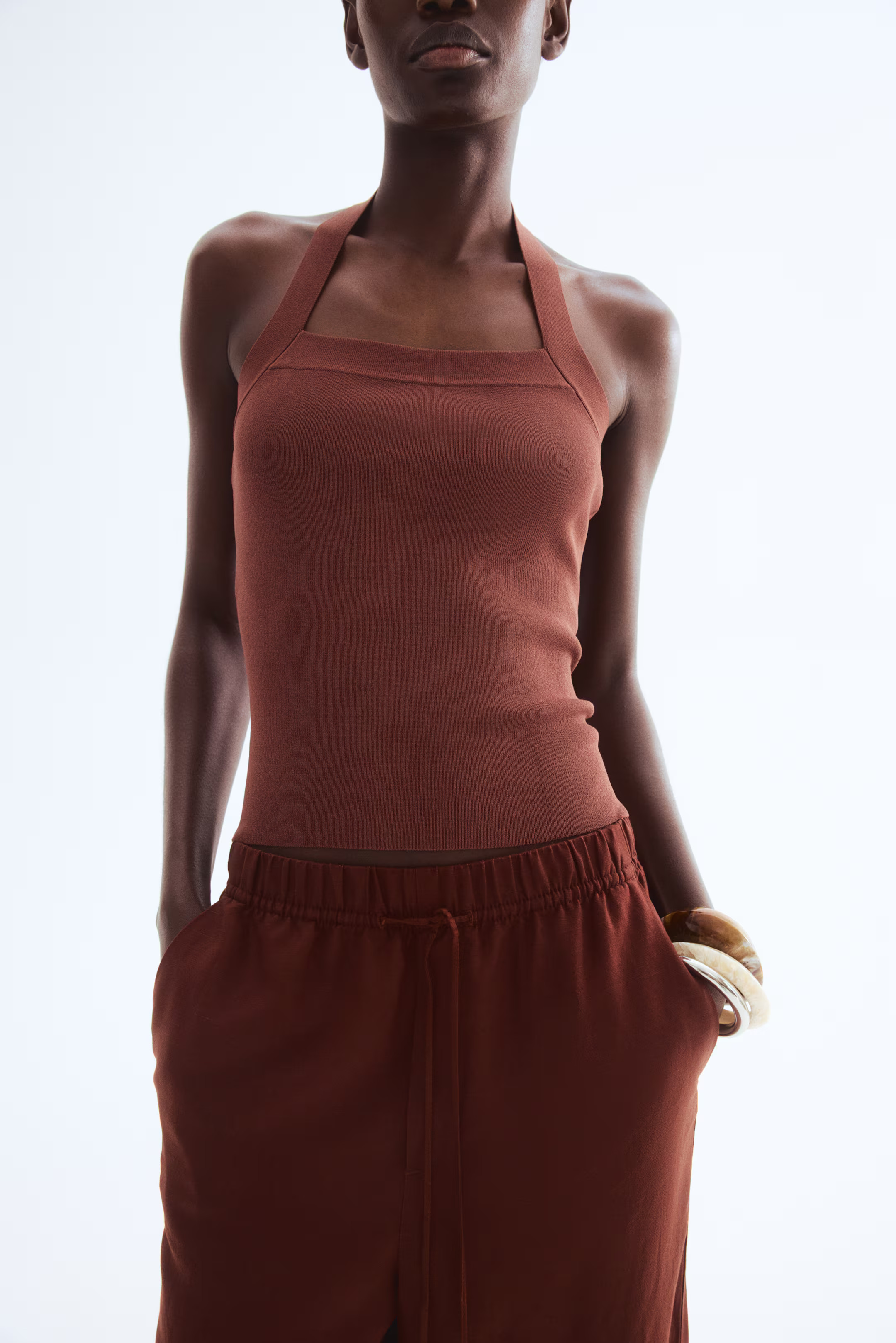 Linen-Blend Drawstring Pants | H&M (US + CA)