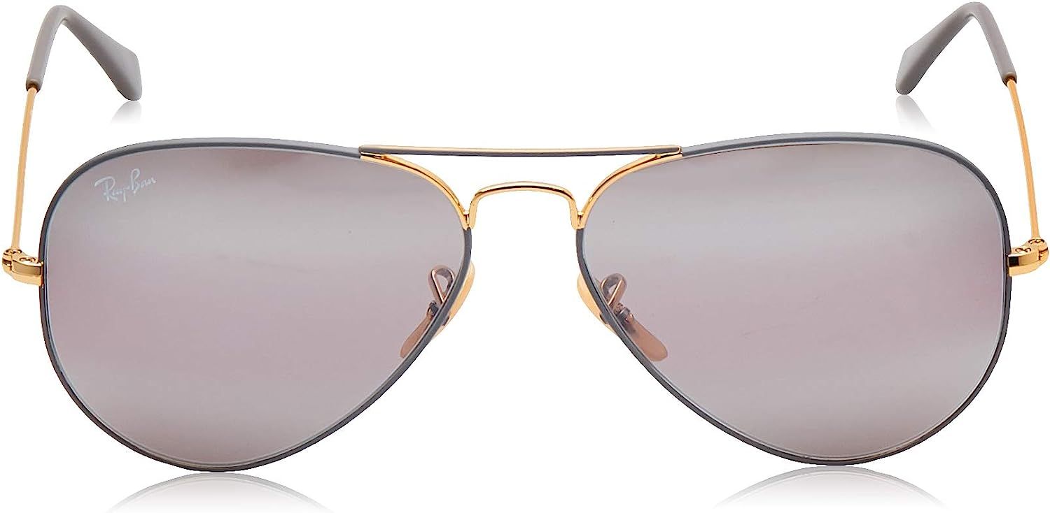 Ray-Ban RB3025 Classic Mirrored Aviator Sunglasses | Amazon (US)