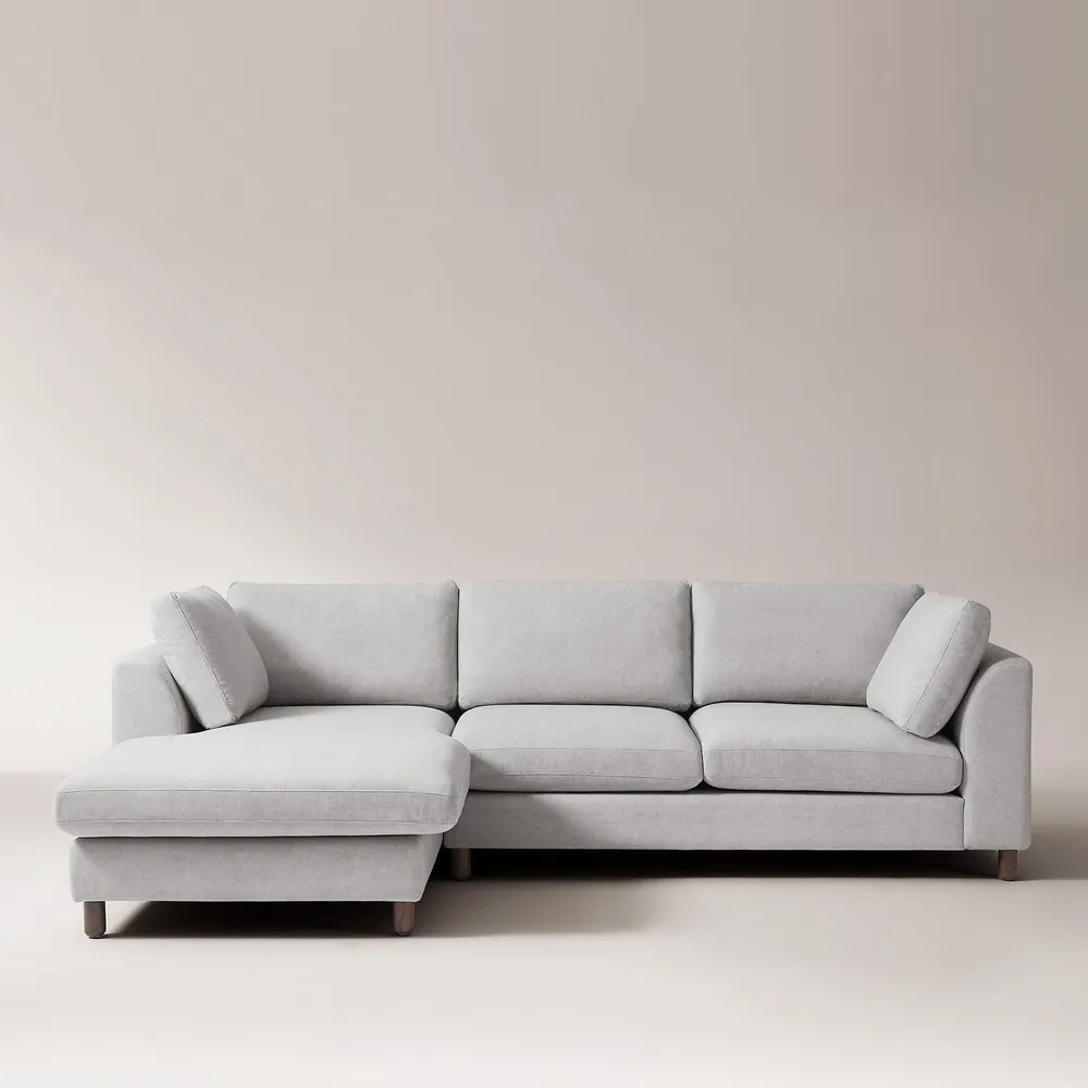 Valky 110" Velvet Sectional Sofa | Hernest