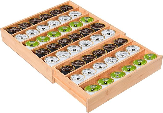 MAVOTER K Cup Holder For Drawer Counter Expandable Organizer Compatible with Keurig Coffee Pods S... | Amazon (US)