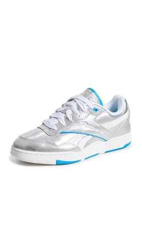 Reebok Women's Angel Reese BB 4000 II Sneaker, Silver/Always Blue/White, 8.5 Women | Amazon (US)