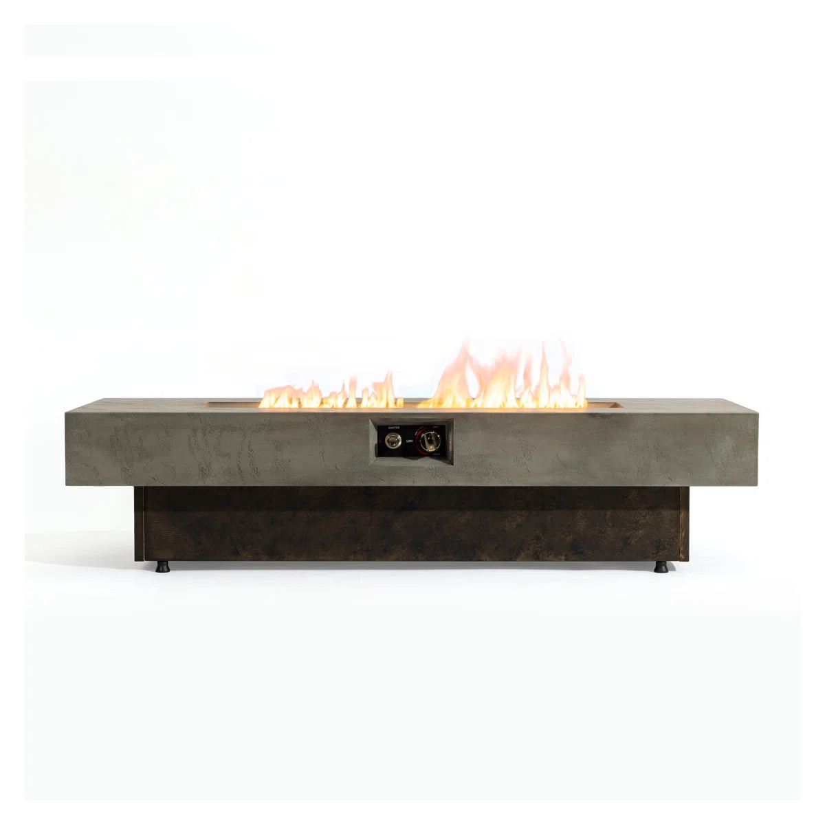 Outdoor Propane Fire Pit Table- 55x 23 inch, 50,000 BTU Gas Fire Pit, Suitable for Outdoor, Patio... | Wayfair North America