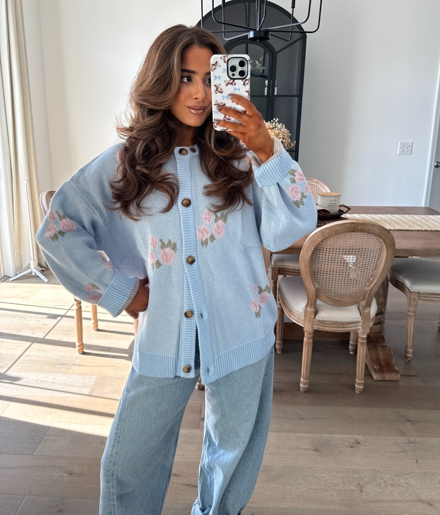 Soft and sweet — this blue button-down sweater with floral detailing is the perfect blend of cozy and chic for fall 🌸🍂💙

#LTKFallSale #LTKSeasonal #LTKStyleTip