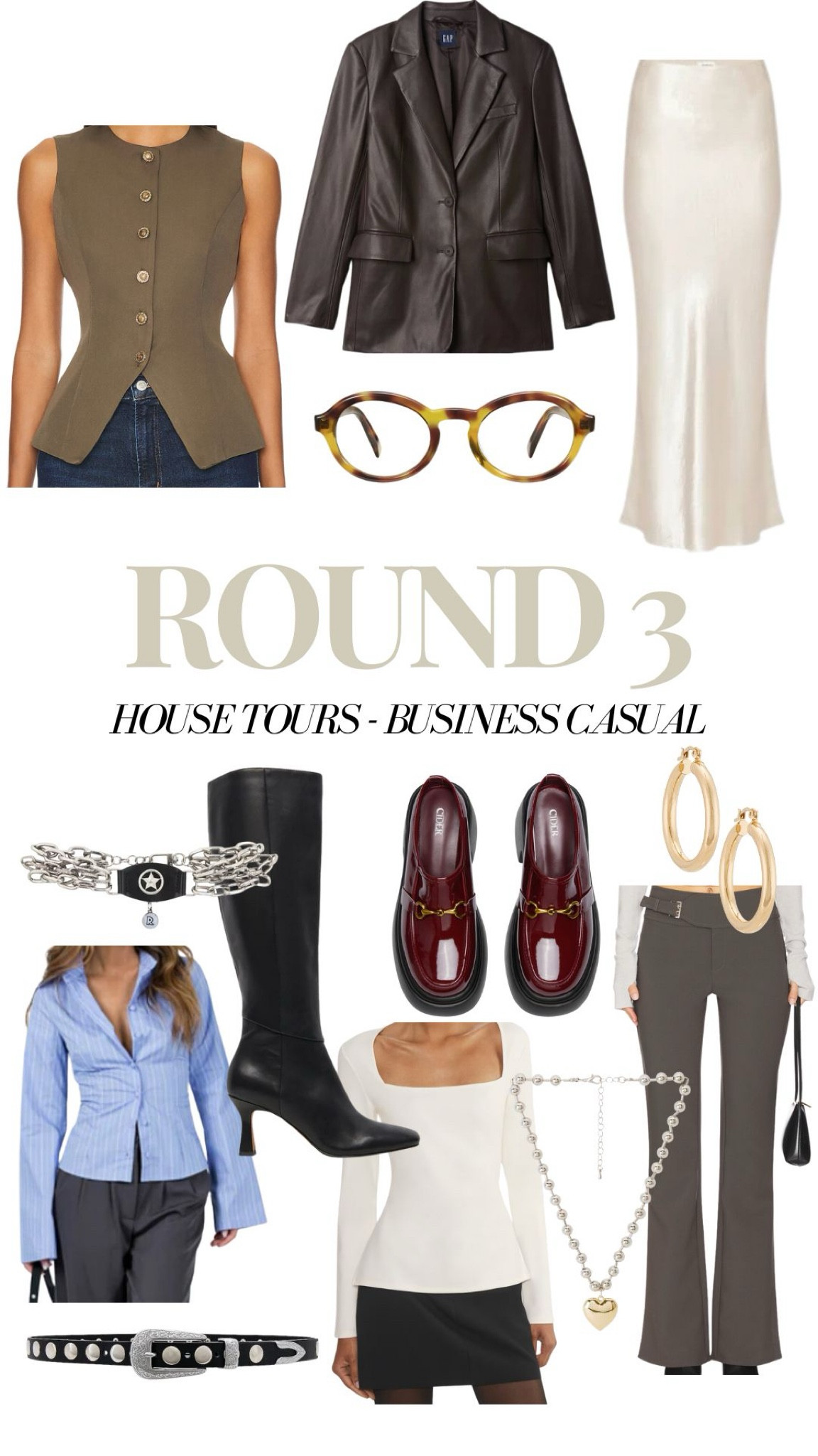 Business casual means an excuse to channel your inner office siren! Get creative with this round<3 I love a leather blazer/skirt/tights/bootie combo

#LTKShoeCrush #LTKStyleTip #LTKBeauty
