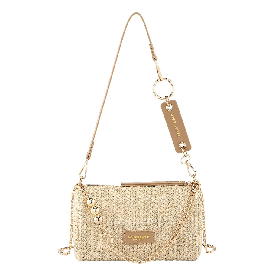 CHIC DIARY Straw Beach Bag for Women Summer Beach Cylinder Shoulder Handbag Handwoven Clutch Purs... | Amazon (US)